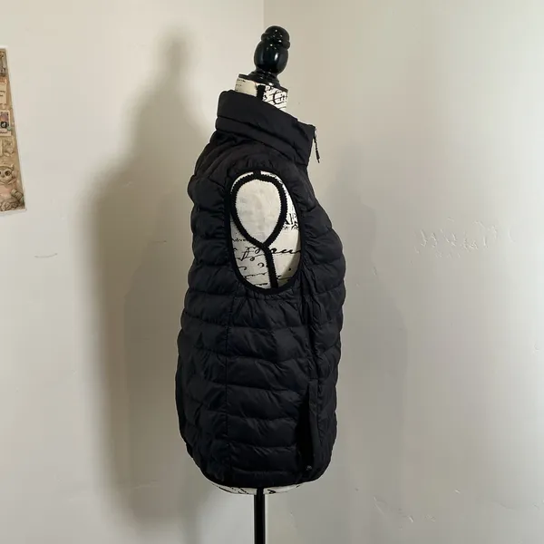 Hawke & Co Sport Puffer Vest Black Quilted Full Zip Performance Small Sleeveless - Image 2