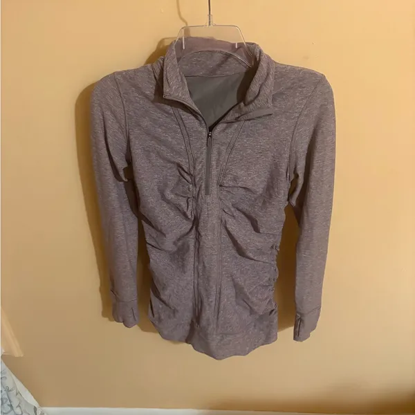 Lululemon Cypress Kiss 1/2 Zip Pullover in Heathered Lunar Rock - Image 3