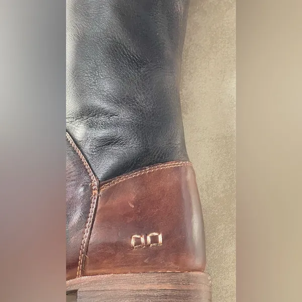 BEDSTU Brown and Black Knee-High Leather Boots - Image 9