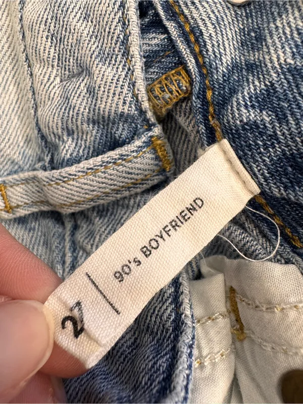 Pacsun Blue 90s Boyfriend Heavily Distressed Jeans Womens 27 Casual Denim - Image 7