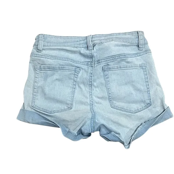 Pacsun Girl's High Waisted Denim Shortie Shorts Blue Size 23 - Image 6