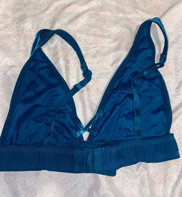 Victoria's Secret velvet blue bralette - Image 5