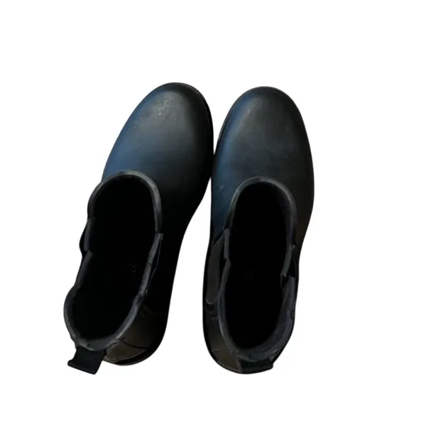 Madewell Women's Black Chelsea Rain Boots Size 7 Waterproof Casual - Image 3
