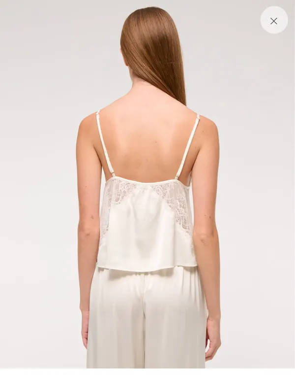 Abercrombie White Pearl Sleep Cami and Pants - Image 5