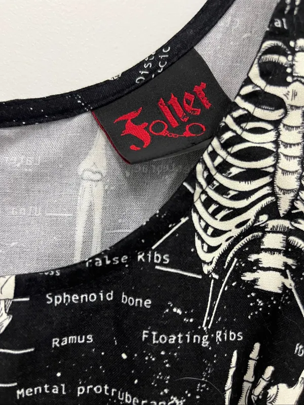 Folter Black Skeleton/Anatomy dress size M - Image 2
