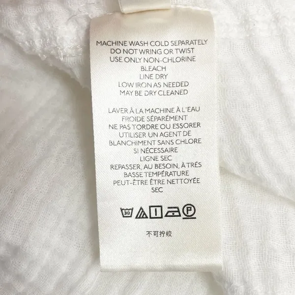 Free People Cozy Dreams Top Textured Cotton Loose Pullover in Soft White Size XS - Image 12