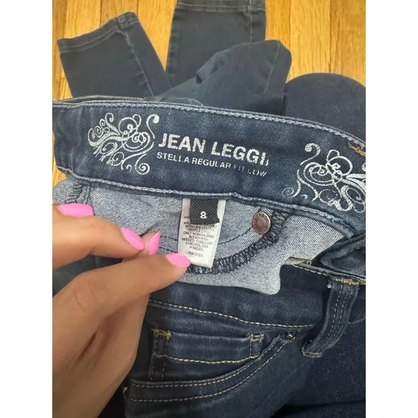 Express Size 8 Jeans Stella Regular Fit Low Rise Leggings pants - Image 7