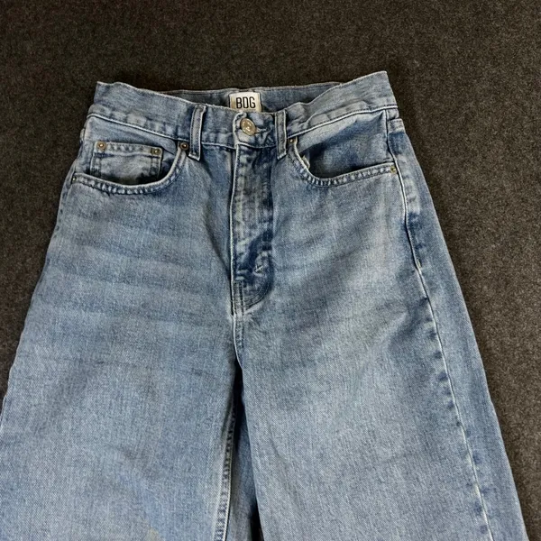 BDG Urban Outfitters High-Rise Baggy Jeans Light Wash Size 25 Wide Leg Denim - Image 8