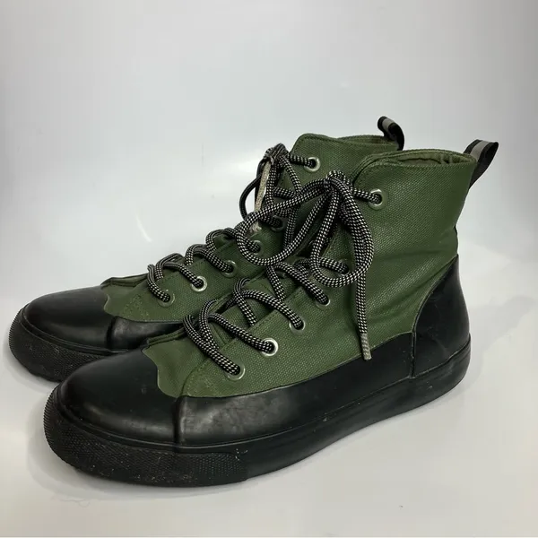 Hunter black dipped lace up boots waterproof rain boots‎ women’s size 8.5 trendy - Image 2