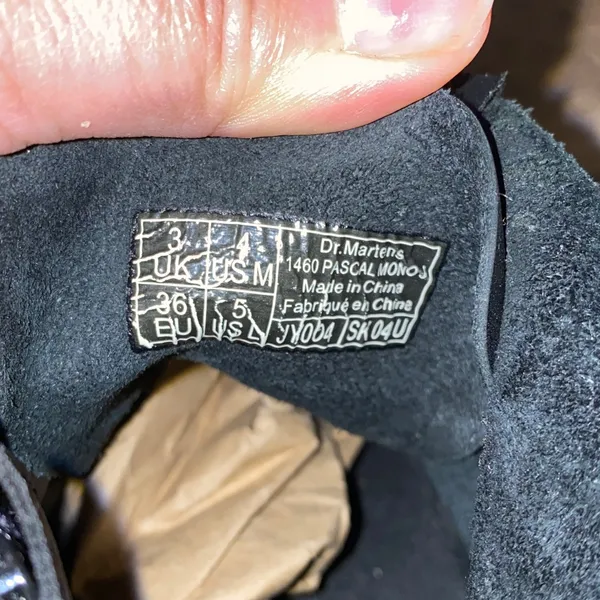 Dr. Martens 1460 Women’s Black Chukka Combat Boots Size 5 - Image 9