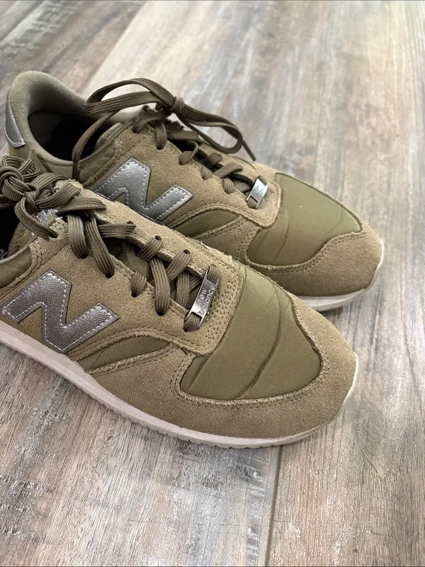 New Balance 420 olive green and silver 7.5 - Image 3