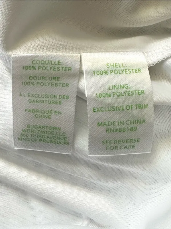 Lilly Pulitzer Fontaine Classic Shift Flounce Bell Sleeve Lined Dress White Smal - Image 13
