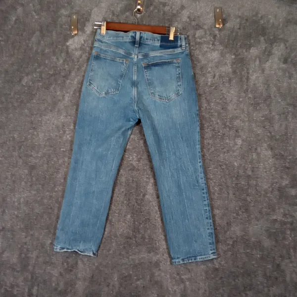Abercrombie & Fitch The Ankle Straight Ultra High Rise Cotton Womens Size 27 - Image 4