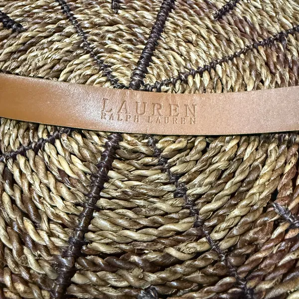 Lauren Ralph Lauren Gold Shimmer Leather Belt L Western‎ Glam 42” - Image 5
