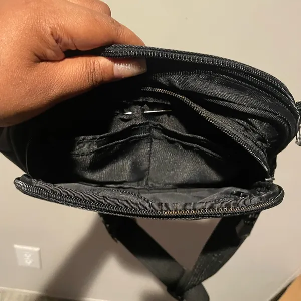 Vintage Disney World Winnie The Pooh Fanny Pack - Black Nylon Belt Bag Y2K - Image 5