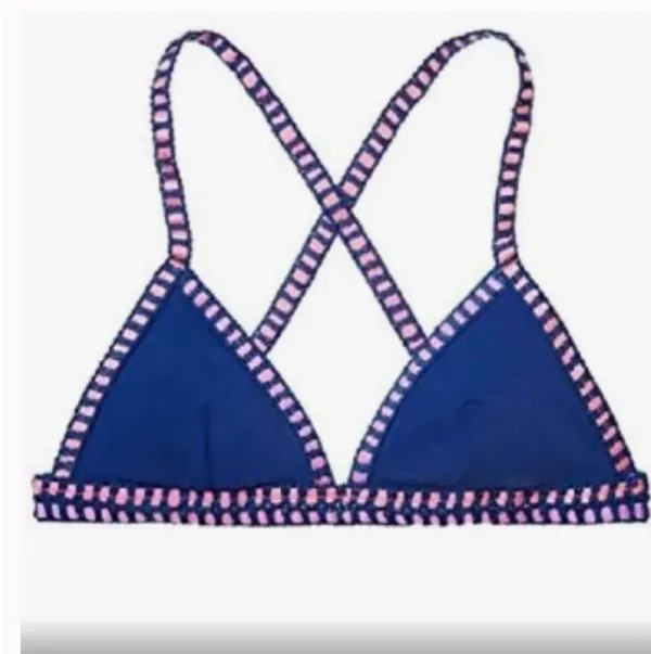 Victoria's Secret triangle crochet swim bikini top - Image 2