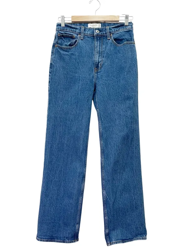 Abercrombie & Fitch 90s Relaxed Jeans 28 6R High Rise Straight Leg Medium Wash - Image 2