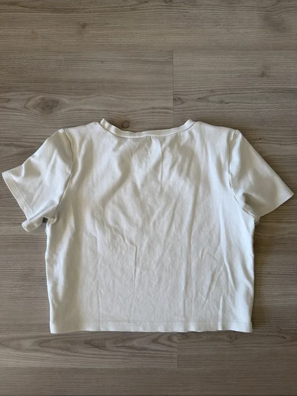 Pretty Garbage Shell Graphic Tee White Size M - Image 4