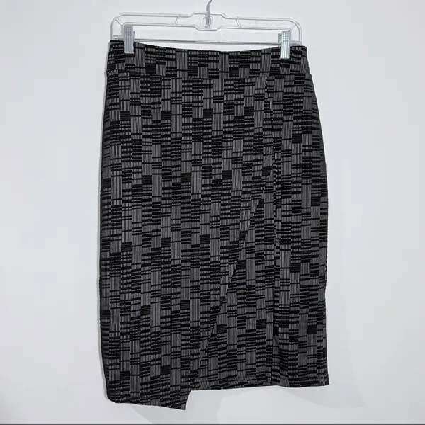 NEW‎ Anthropologie Maeve Bobbie Pencil Skirt Black Gray Small Office Minimalist - Image 2