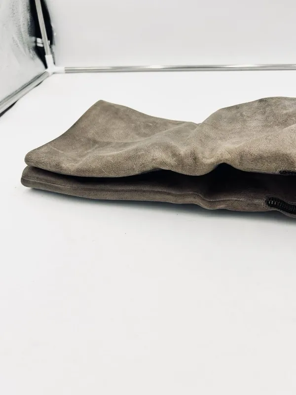 Steven by Steve Madden Taupe Leather 18" High Sz 6.5M Wedge Knee Boots - Image 14