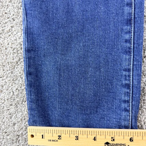 We‎ The Free Beacon Jeans Womens 30 High Rise Straight Leg Stretch Denim Blue - Image 7