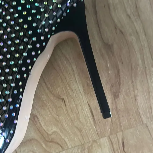 Women's Rhinestone Shoes Fashion Solid Color High Heels Pointed Boots Trendy Sex - Image 4