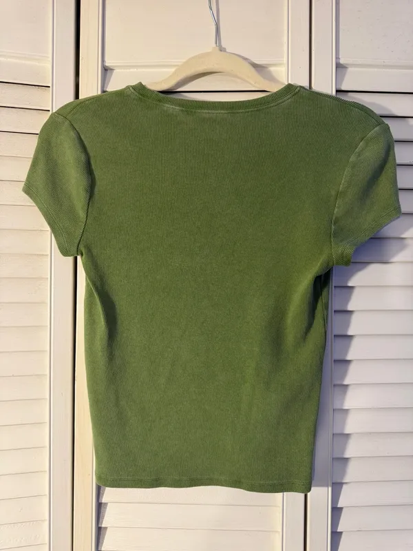 Green Pacsun Baby Tee - Image 2