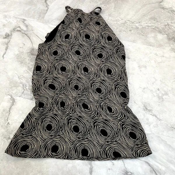 Elena Solano‎ Women Size Small S Silk Ruffle Sleeveless Halter Top Blouse Shirt - Image 2