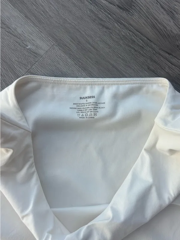 Boat Neck Tank Top White - Image 4