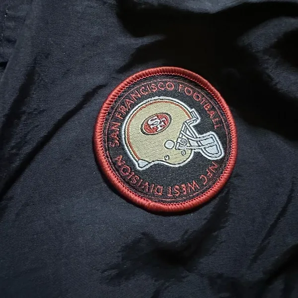 NFL San Francisco 49ers xs black windbreaker pants unisex - Image 3