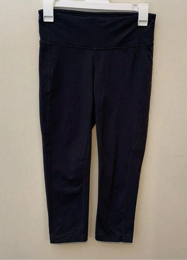 Athleta Blue Revelation Capri Leggings Cropped 921636 Womens Size Small - Image 2