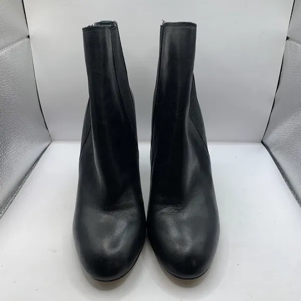 Sam Edelman Women's Case Leather Block-Heel Booties Black size 10 Ankle D17 - Image 2