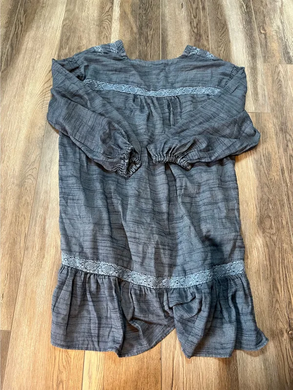 Free People Rugged Swing Dress in Blue Jean - Image 5