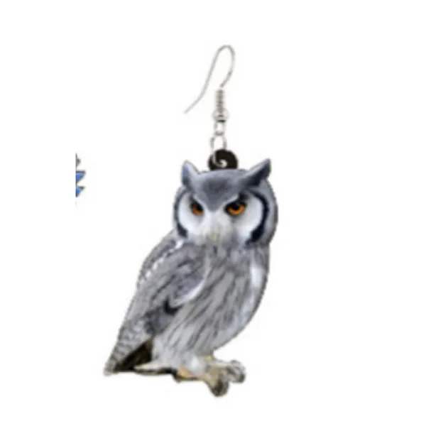 Owl earrings Harry Potter Hedwig Acrylic Bundle Me Unique Gift Dark Academia NEW - Image 3