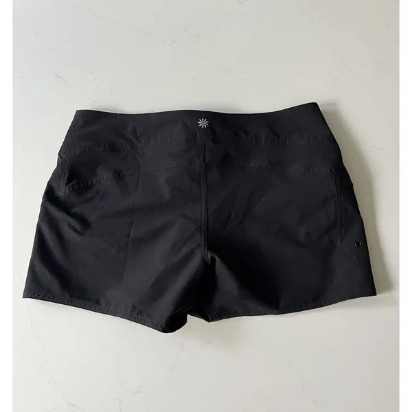 Athleta Black Clearwater Lace Up Shorts size 10 - Image 3