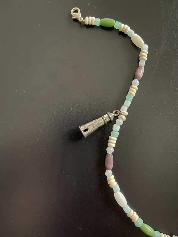Hand Beaded Lighthouse Charm Bracelet - Image 2