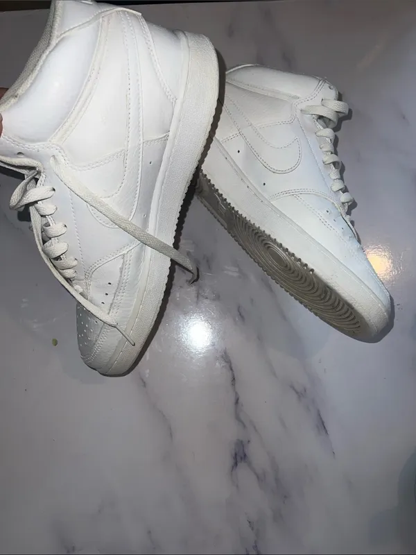 Nike Court Vision Mid Basketball Sneakers CD5436-100 White New Women's Size 8.5 - Image 5