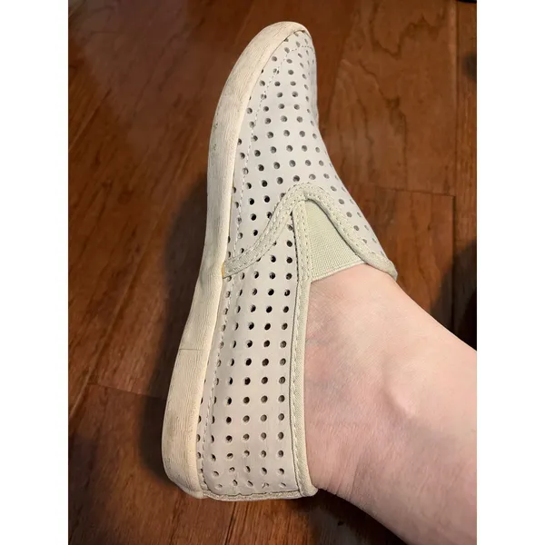 SeaVees‎ Slip On Sneakers Perforated Leather Off White Casual Breathable - Image 6