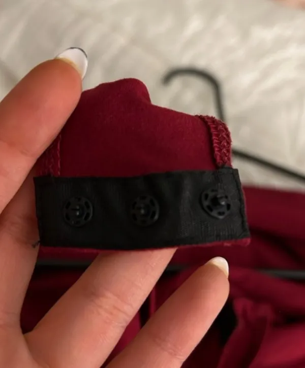 Red Body Suit Square Neck  - Image 3