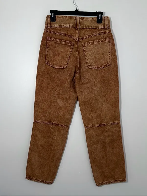 BDG Urban Outfitters Sofia Yoke Acid Wash High RiseStraight Leg Jeans Size 27 - Image 4