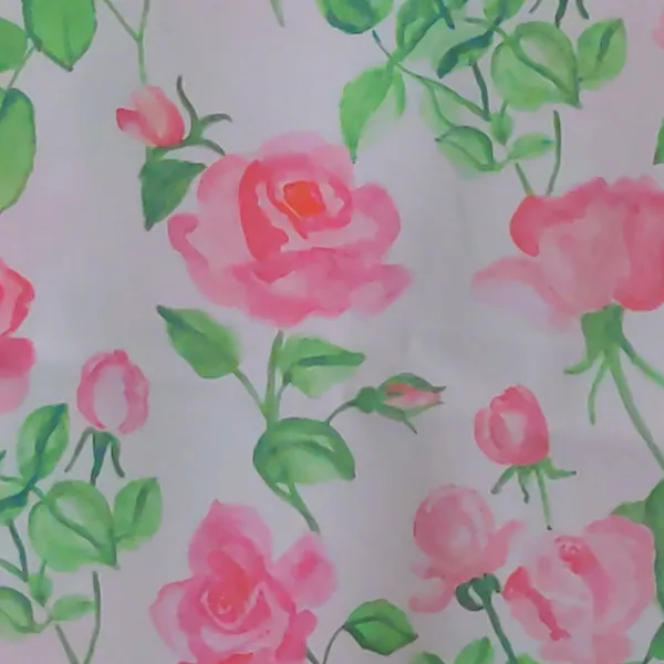 Hill House The Mirabel Skirt Pink Roses Wrap Midi Cotton XS New - Image 4