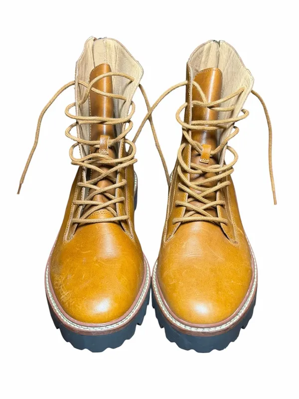 Madewell The Citywalk Lugsole Lace-Up Boot Leather Size 9 NWOB - Image 5