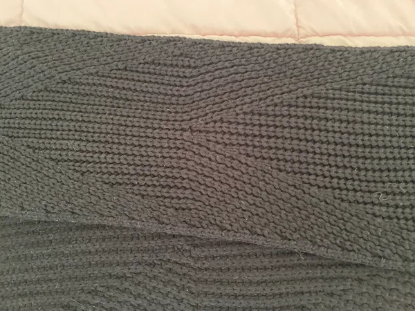 Rebecca Minkoff NWT Traveling Rib Black Knit Scarf, size 76x10” - Image 13