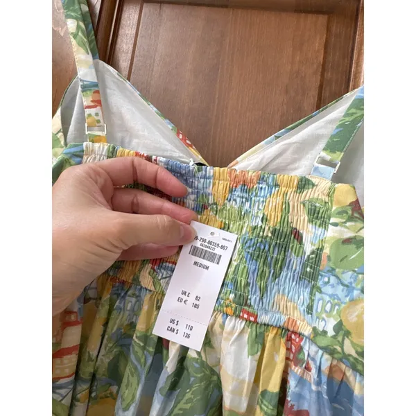 ABERCROMBIE & FITCH Sweetheart Babydoll Maxi Dress Size Medium - Image 9