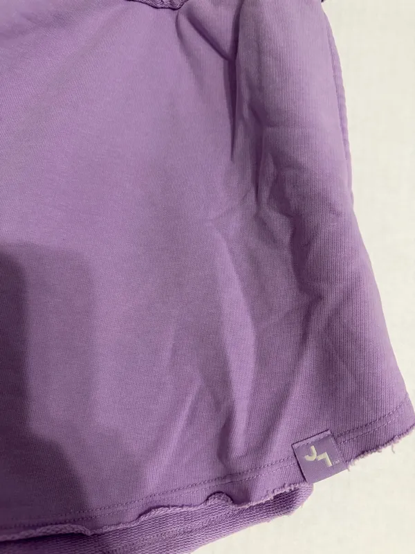 JoyLab Lavender Elastic Waist Drawstring Athletic Sweat Shorts - Image 2