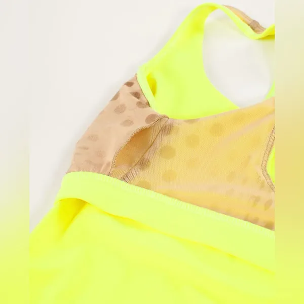Lululemon Optimal Double Strap Cutout Back Tank Top in Ray‎ Neon Yellow Size 4 - Image 7