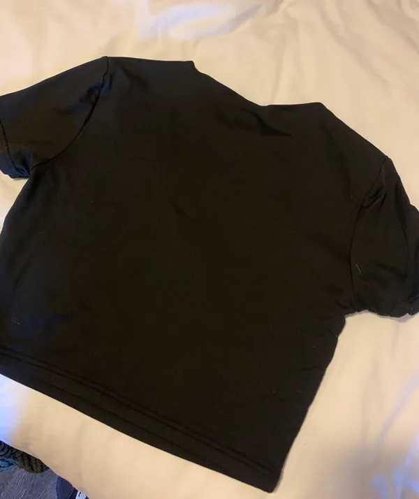 Black Crop Top M Size M - Image 2