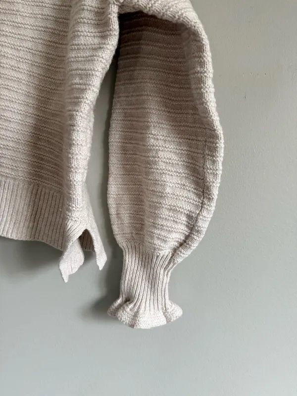 Madewell creme ruffle sweater  - Image 3