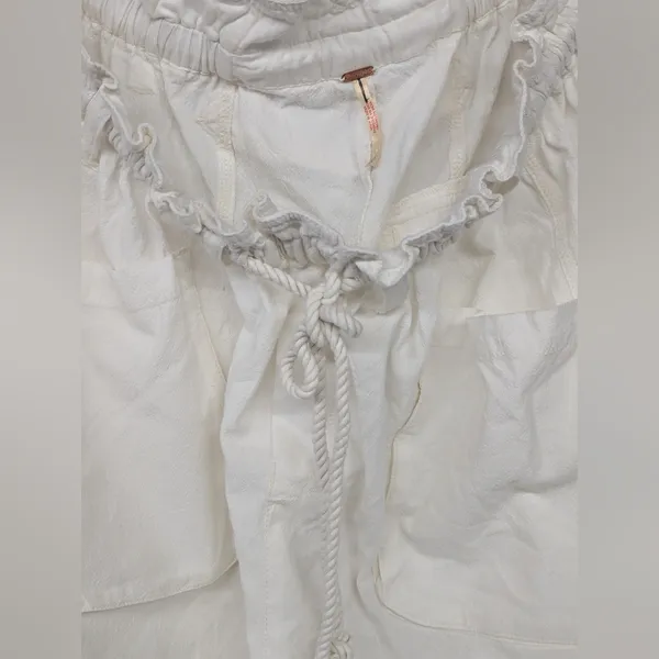 New Free people this is the one pant trouser white szS Small harem solid white - Image 4