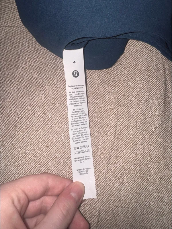 Indochine Blue LuluLemon Align Tank size 4  - Image 5